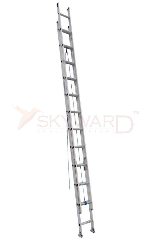 Model No. 5120 Aluminium D Rung Extension Ladder for Home, Warehouse and Industrial Access Use, Professional Extendable Ladder for Maintenance, Repair, Storage and Contractor Tasks